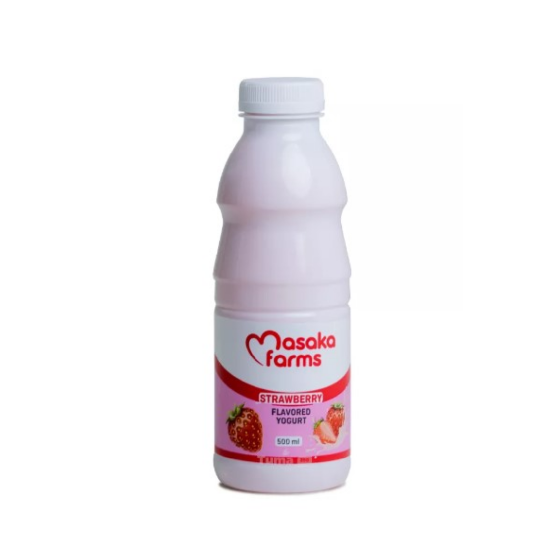 Masaka Farms strawberry yogurt 500 ml on Yogros